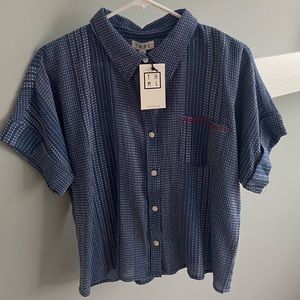 NWT short sleeved button down